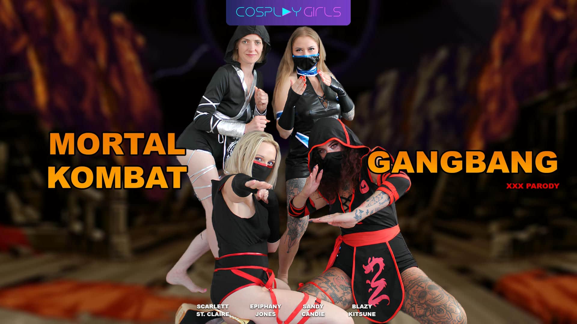 Mortal Kombat Gangbang - Exclusive Cosplay X Girls scene