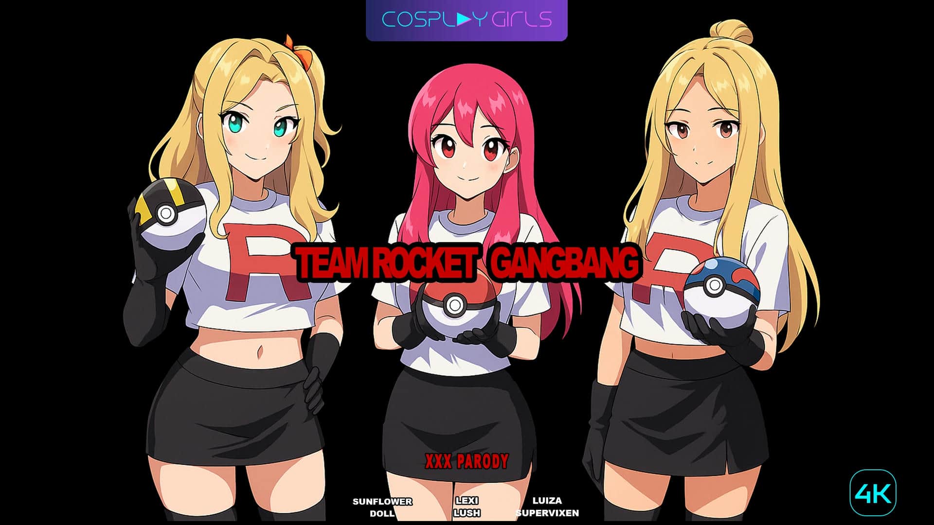 Team Rocket Gangbang - Exclusive Cosplay X Girls scene