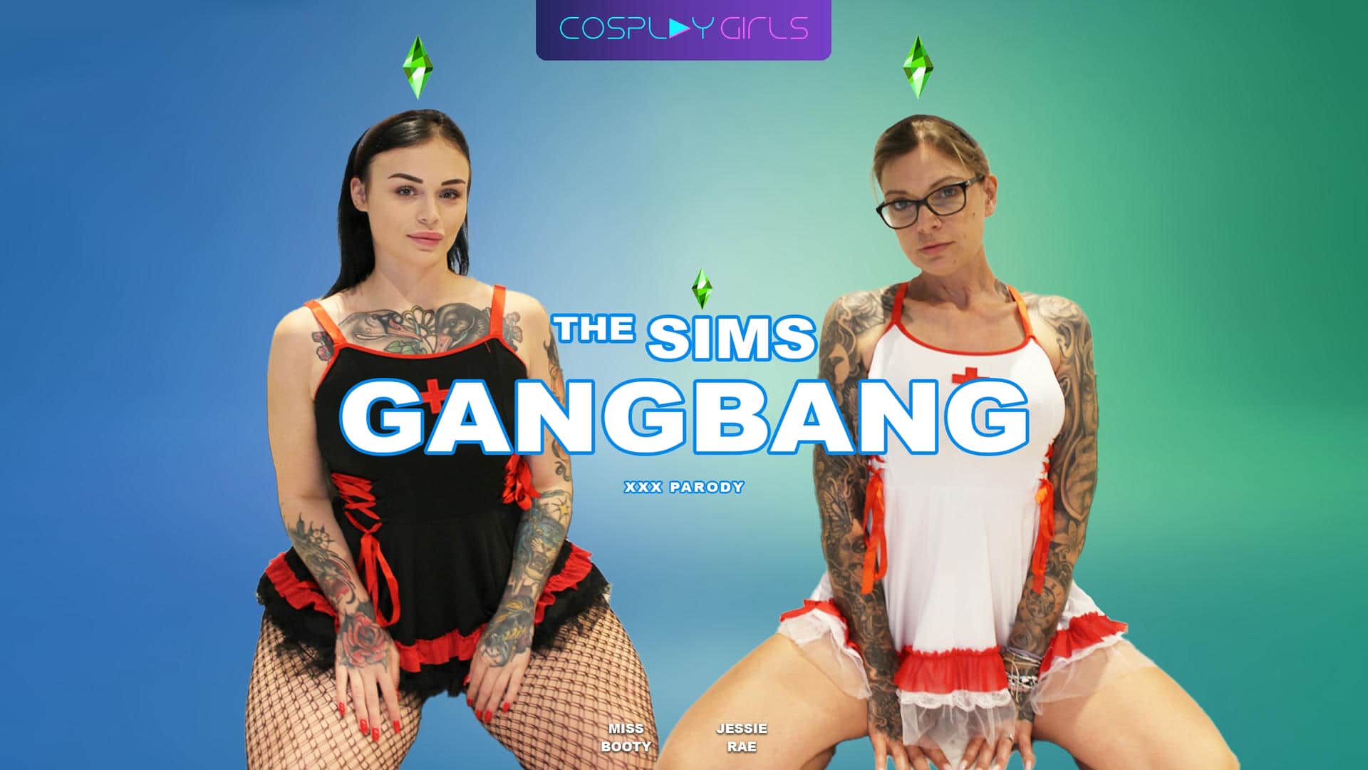 The Sims Gangbang - Exclusive Cosplay X Girls scene